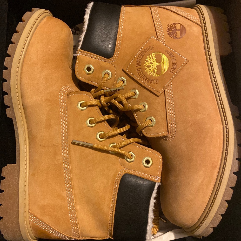 Timberland Premium 6 IN Shearling Boot Wheat Nubuck